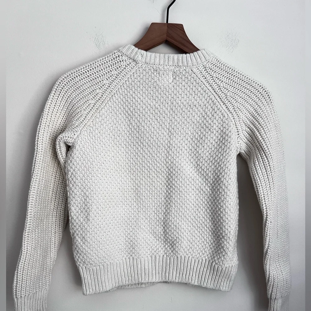 Gap boys wool blend cable knit sweater chunky fisherman crewneck M 8-9